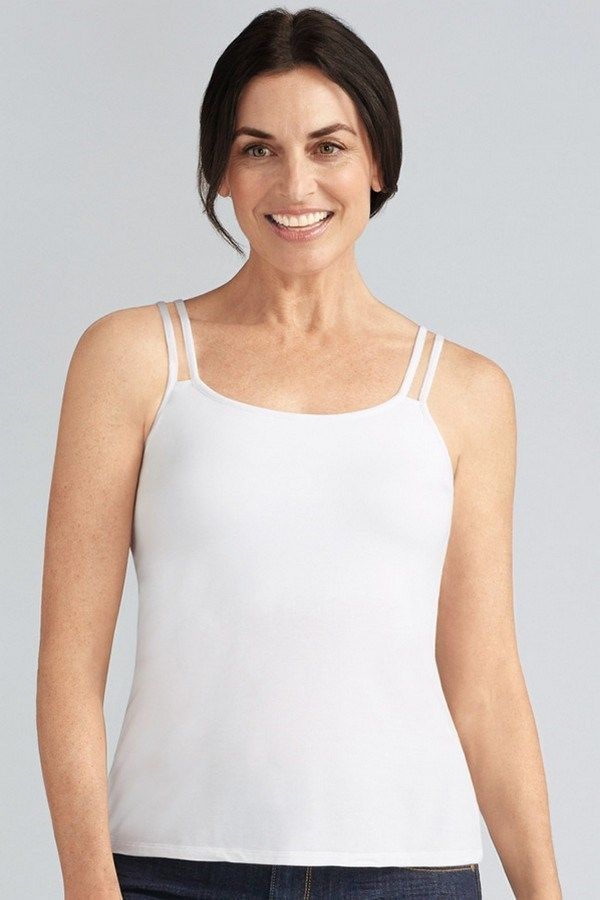 Valletta Top - white, Mastectomy Clothing